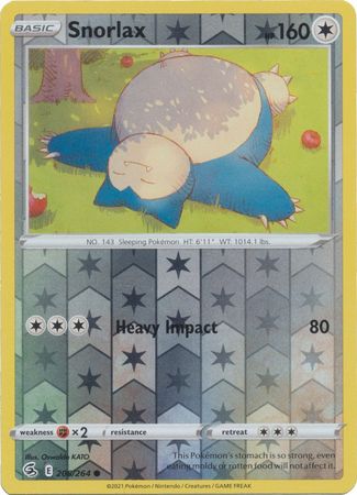 Fusion Strike - 206/264 - Snorlax - Reverse Holo