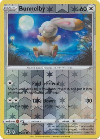 Fusion Strike - 214/264 - Bunnelby - Reverse Holo