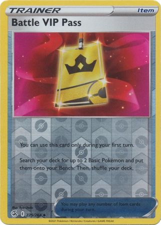 Fusion Strike - 225/264 - Battle VIP Pass - Reverse Holo