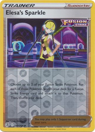 Fusion Strike - 233/264 - Elesa's Sparkle - Reverse Holo