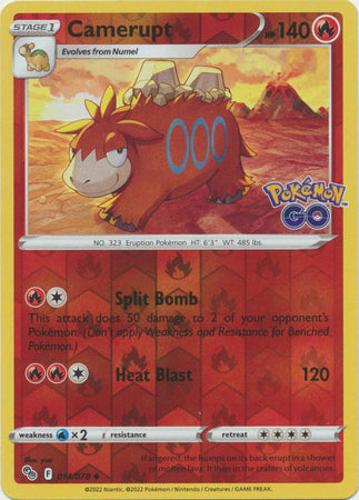 Pokémon GO - 014/078 - Camerupt - Reverse Holo