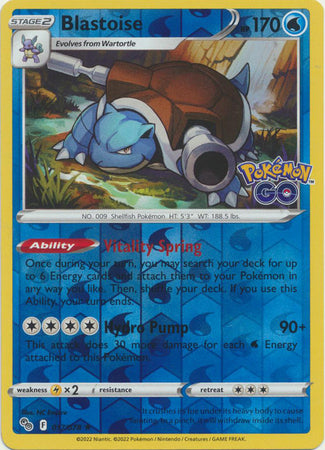 Pokémon GO - 017/078 - Blastoise - Reverse Holo