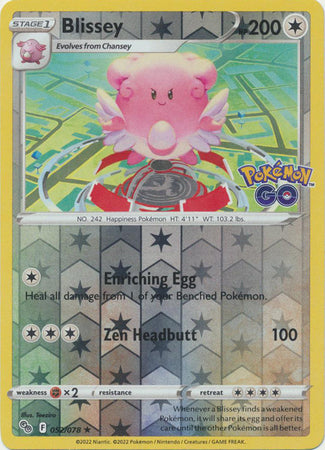 Pokémon GO - 052/078 - Blissey - Reverse Holo