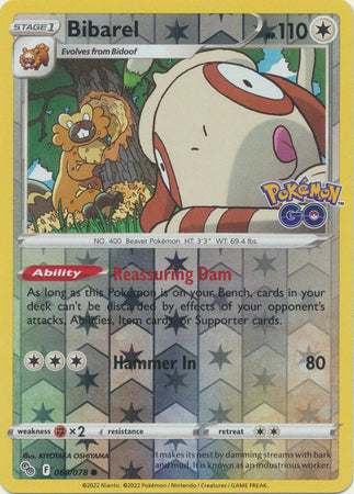 Pokémon GO - 060/078 - Bibarel - Reverse Holo