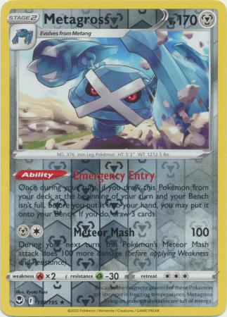 Silver Tempest - 119/195 - Metagross - Reverse Holo