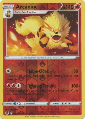 Silver Tempest - 020/195 - Arcanine - Reverse Holo