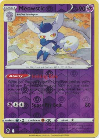 Silver Tempest - 082/195 - Meowstic - Reverse Holo