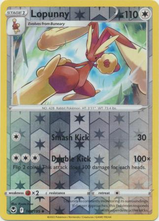 Silver Tempest - 145/195 - Lopunny - Reverse Holo