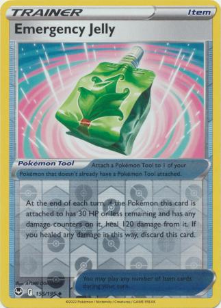 Silver Tempest - 155/195 - Emergency Jelly - Reverse Holo