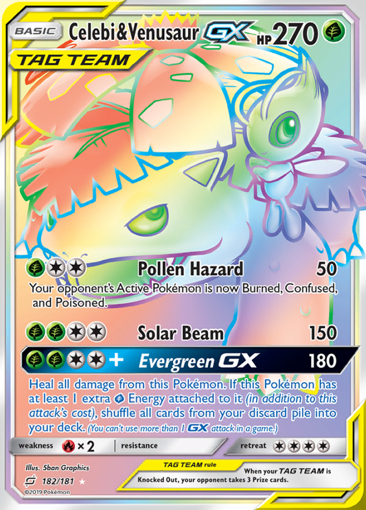 Team Up - 182/181 - Celebi & Venusaur GX (Tag Team)