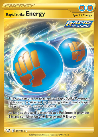 Battle Styles - 182/163 - Rapid Strike Energy (Gold)