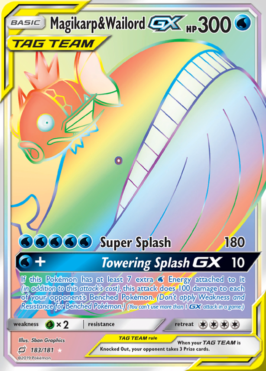 Team Up - 183/181 - Magikarp & Wailord GX (Tag Team)