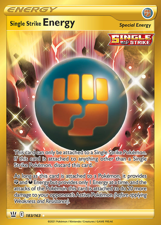 Battle Styles - 183/163 - Single Strike Energy (Gold)