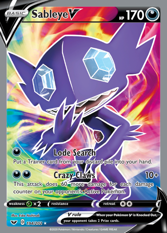 Sword & Shield - 194/202 - Sableye V