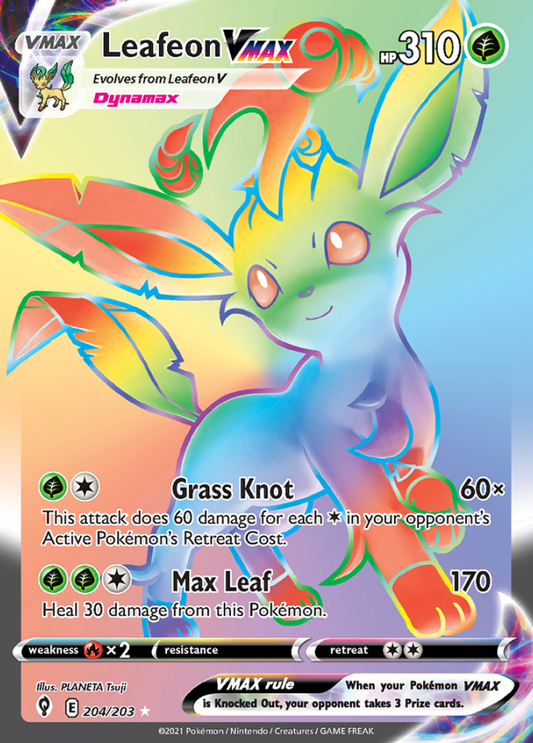 Evolving Skies - 204/203 - Leafeon VMAX