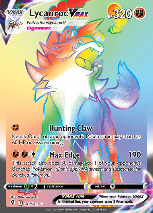 Evolving Skies - 213/203 - Lycanroc VMAX