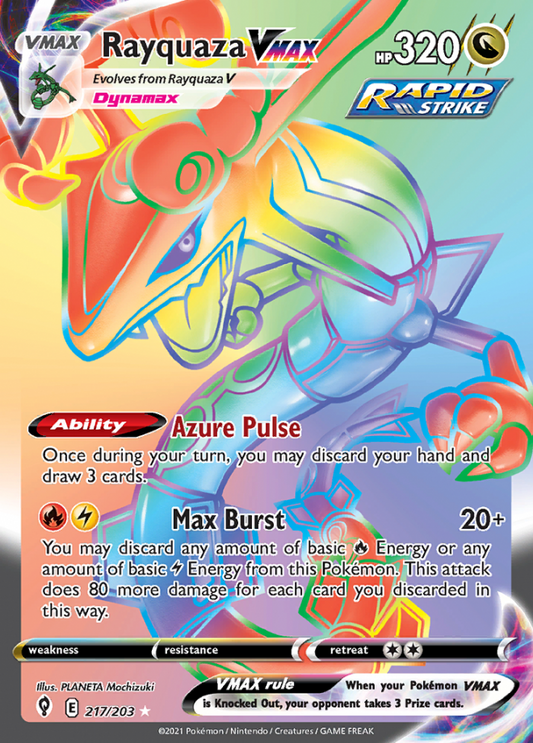 Evolving Skies - 217/203 - Rayquaza VMAX