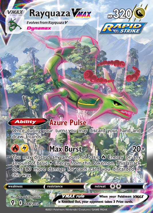 Evolving Skies - 218/203 - Rayquaza VMAX