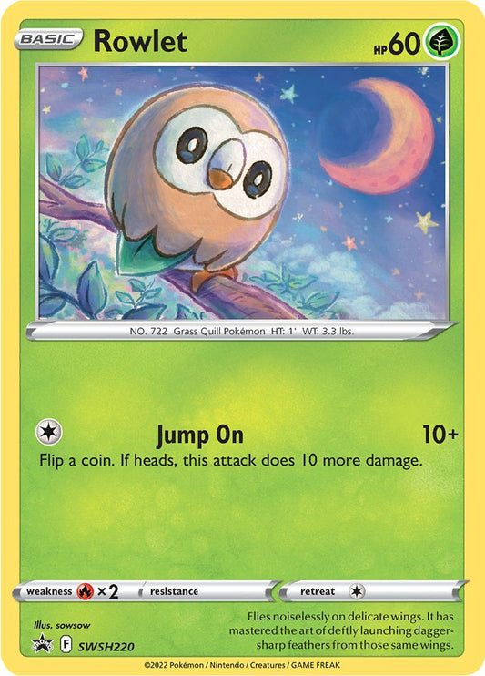 Black Star Promos - SWSH220 - Rowlet - Holo