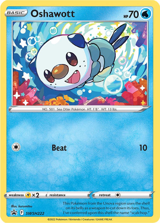 Black Star Promos - SWSH222 - Oshawott - Holo