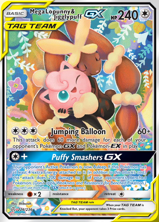 Cosmic Eclipse - 226/236 - Mega Lopunny & Jigglypuff GX (Tag Team)