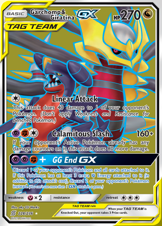 Unified Minds - 228/236 - Garchomp & Giratina GX (Tag Team)