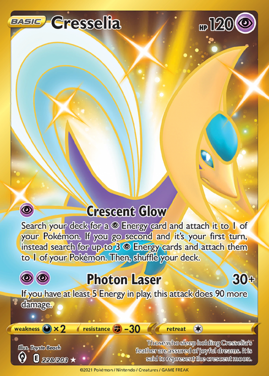 Evolving Skies - 228/203 - Cresselia (Gold)