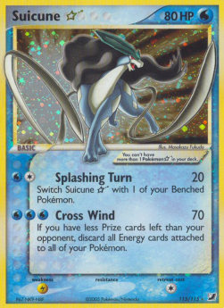 EX Unseen Forces - 115/115 - Suicune ☆ (Near Mint-)