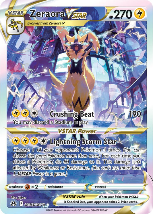 Crown Zenith - GG43 - Zeraora VSTAR