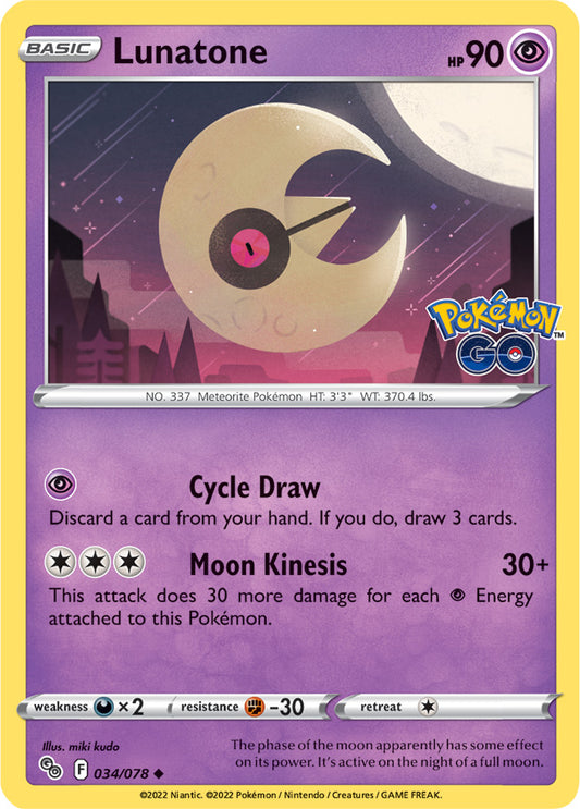 Pokémon GO - 034/078 - Lunatone