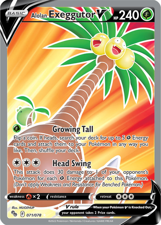Pokémon GO - 071/078 - Alolan Exeggutor V
