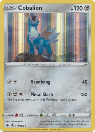 Chilling Reign - 114/198 - Cobalion - Holo