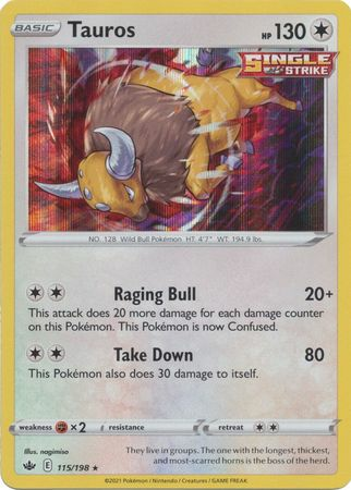 Chilling Reign - 115/198 - Tauros - Holo