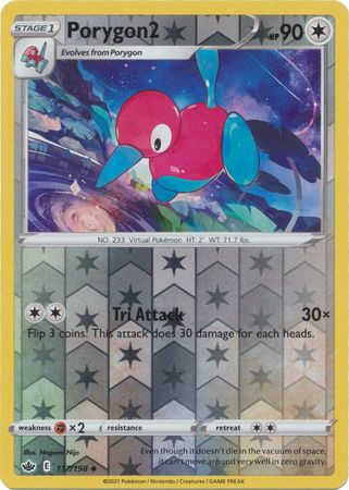 Chilling Reign - 117/198 - Porygon2 - Reverse Holo
