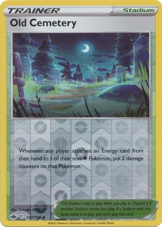 Chilling Reign - 147/198 - Old Cemetery - Reverse Holo