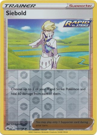 Chilling Reign - 153/198 - Siebold - Reverse Holo