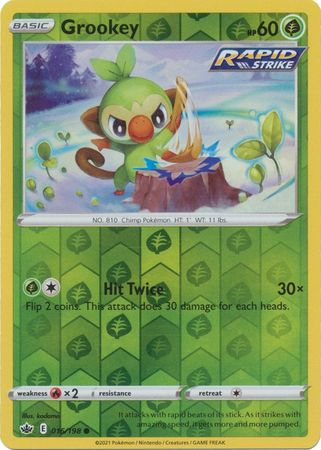 Chilling Reign - 016/198 - Grookey - Reverse Holo