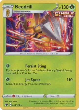 Chilling Reign - 003/198 - Beedrill - Holo