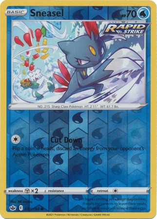 Chilling Reign - 030/198 - Sneasel -  Reverse Holo