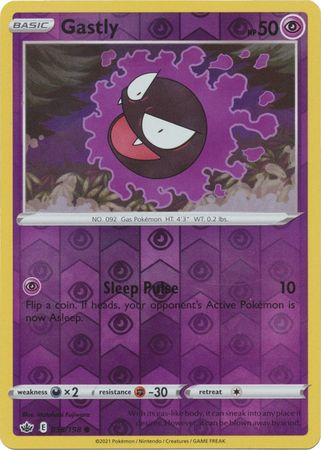 Chilling Reign - 055/198 - Gastly - Reverse Holo