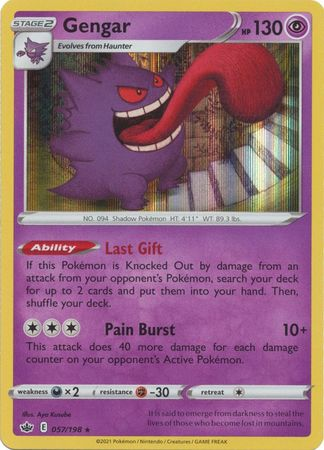 Chilling Reign - 057/198 - Gengar - Holo