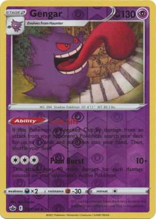 Chilling Reign - 057/198 - Gengar - Reverse Holo