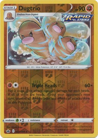 Chilling Reign - 077/198 - Dugtrio - Reverse Holo
