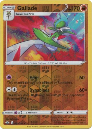 Chilling Reign - 081/198 - Gallade - Reverse Holo