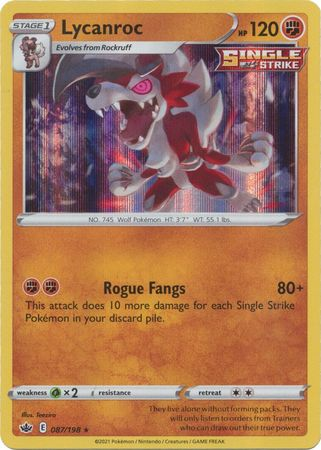 Chilling Reign - 087/198 - Lycanroc - Holo