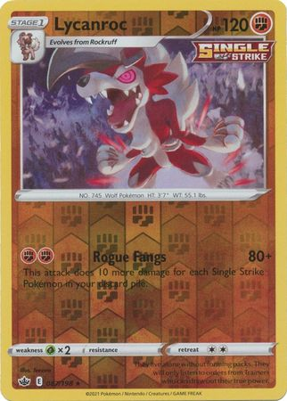 Chilling Reign - 087/198 - Lycanroc - Reverse Holo