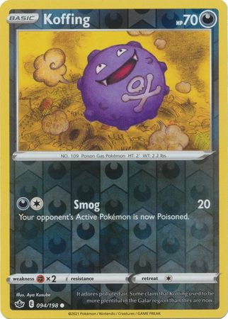 Chilling Reign - 094/198 - Koffing - Reverse Holo