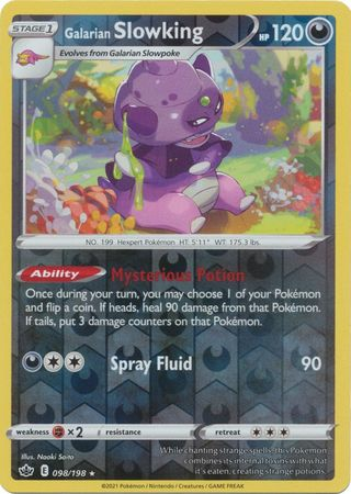 Chilling Reign - 098/198 - Galarian Slowking - Reverse Holo
