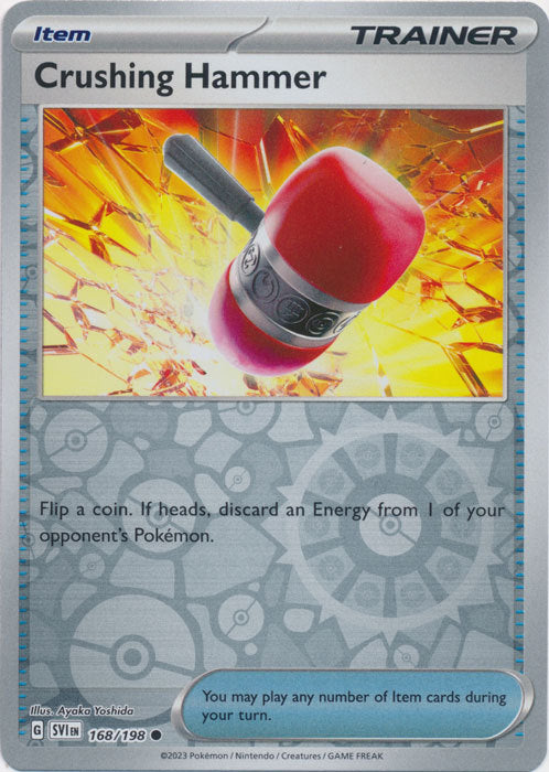 Scarlet & Violet - 168/198 - Crushing Hammer - Reverse Holo