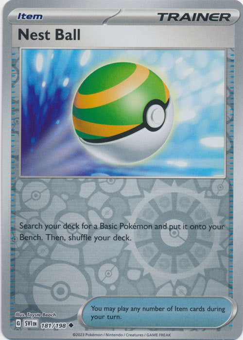 Scarlet & Violet - 181/198 - Nest Ball - Reverse Holo